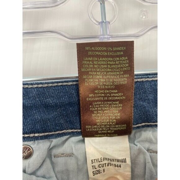 KUT FROM THE KLOTH Jeans Felicia Baby Bootcut Size 6 Blue Stretch Womens - Picture 14 of 16